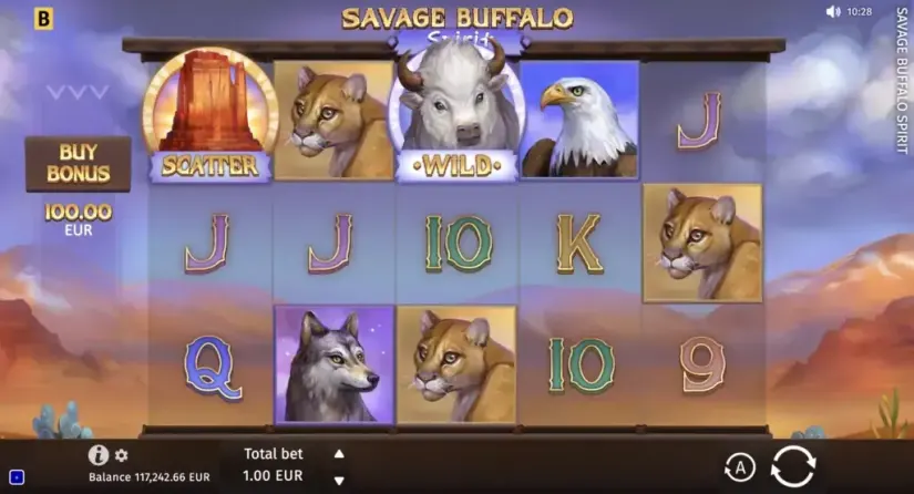 Savage Buffalo Spirit slot screenshot 6