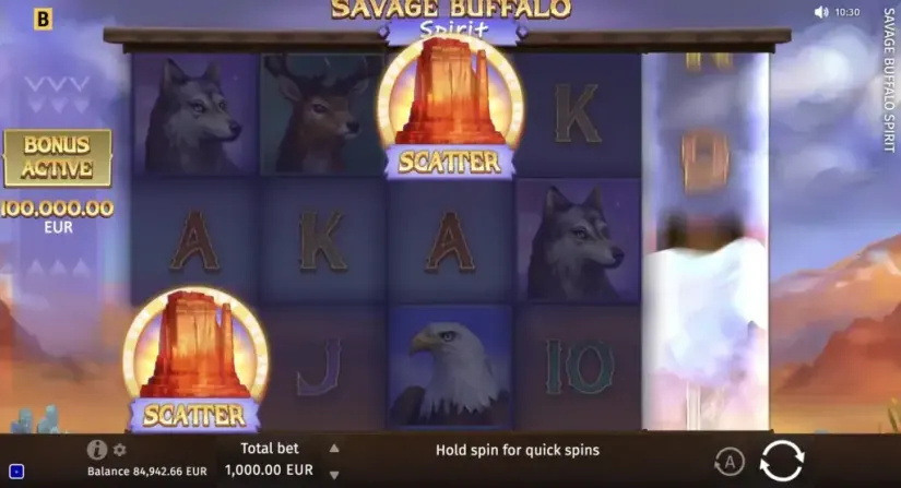 Savage Buffalo Spirit slot screenshot 9