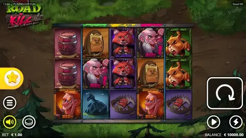 Roadkill slot screenshot 