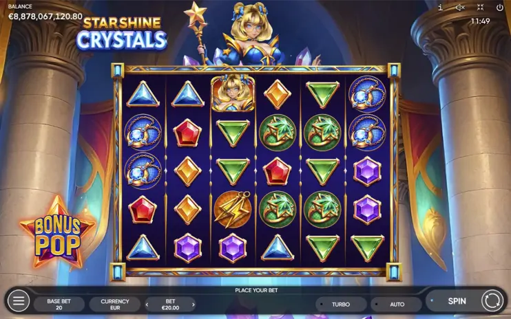Starshine Crystals slot screenshot 7