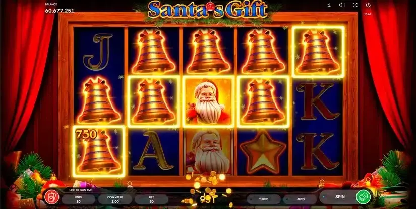 Santa’s Gift slot screenshot 