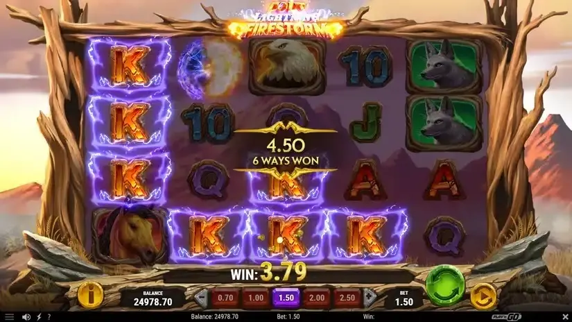 Colt Lightning Firestorm slot screenshot 2