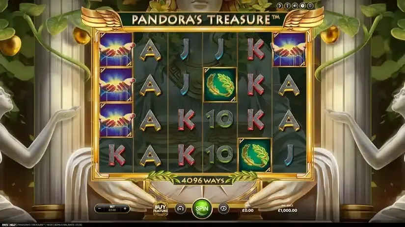 Pandora’s Treasure slot screenshot 