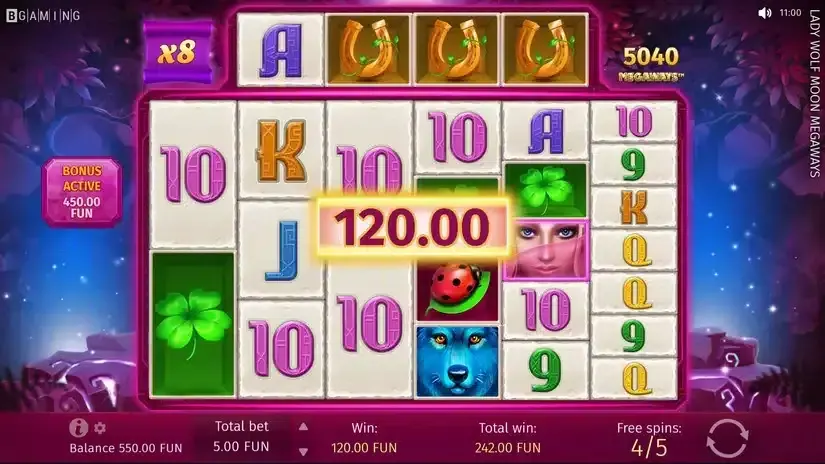 Lady Wolf Moon Megaways slot screenshot 6