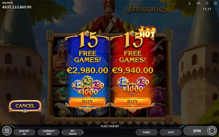 Janissaries slot screenshot 8