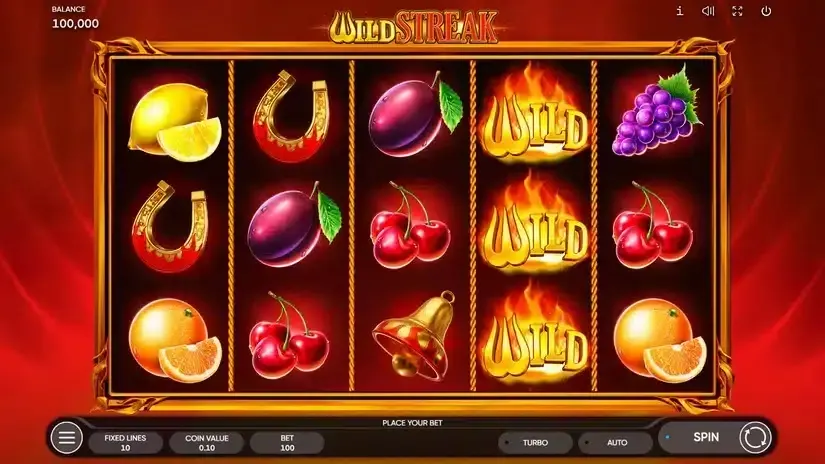 Wild Streak slot screenshot 