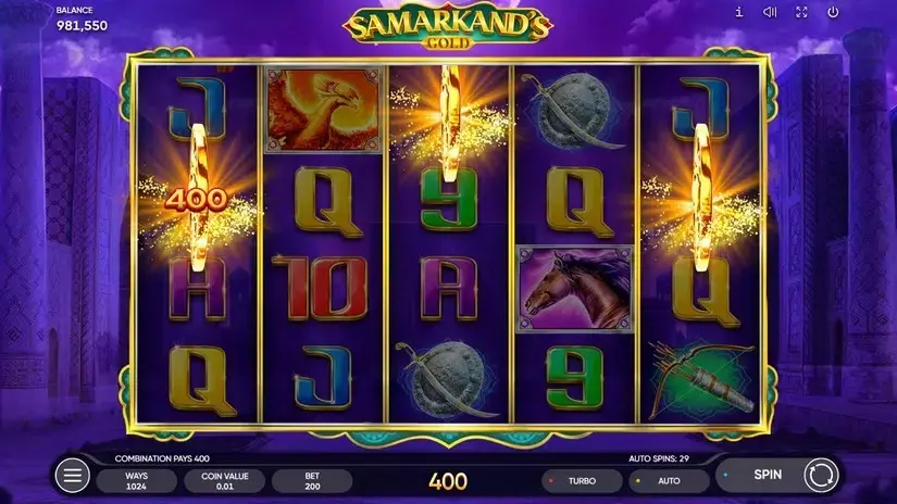 Samarkand’s Gold slot screenshot 5