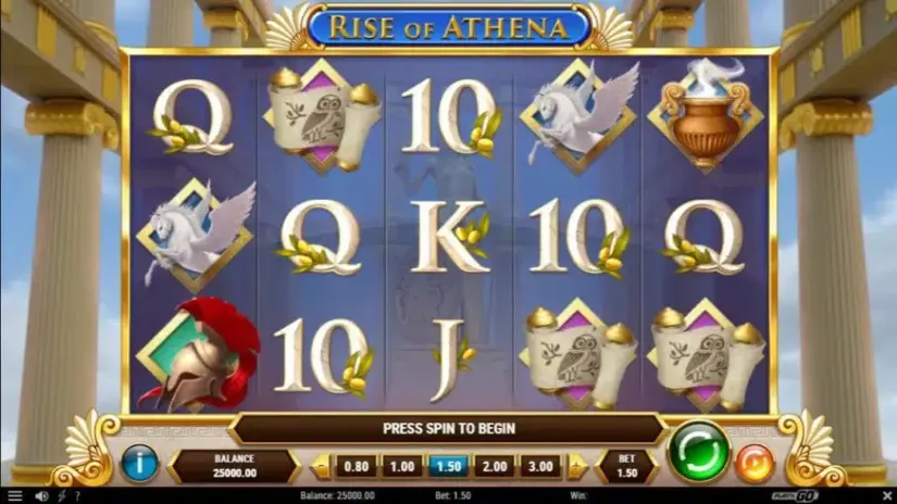 Rise of Athena slot screenshot 