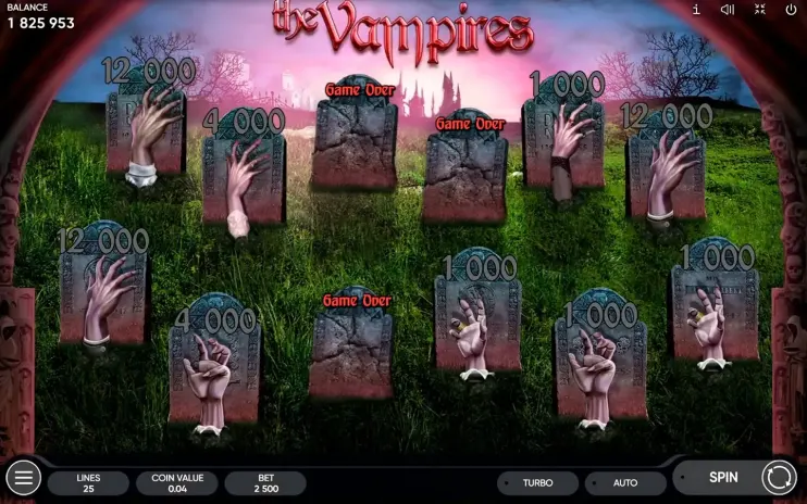The Vampires slot screenshot 9