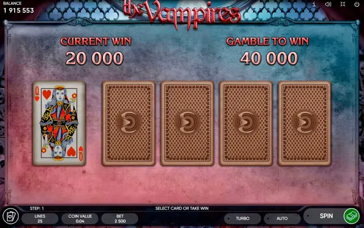 The Vampires slot screenshot 10