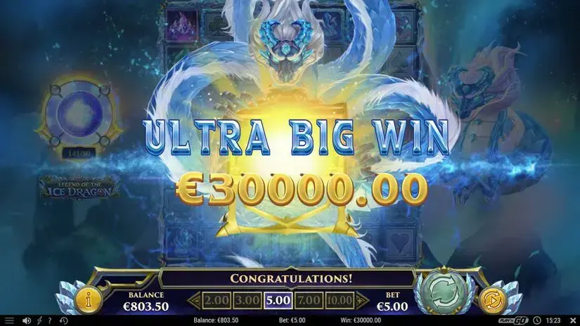 Legend of the Ice Dragon slot screenshot 7