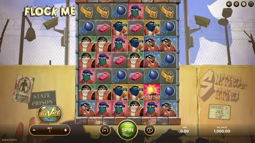 Flock Me slot screenshot 