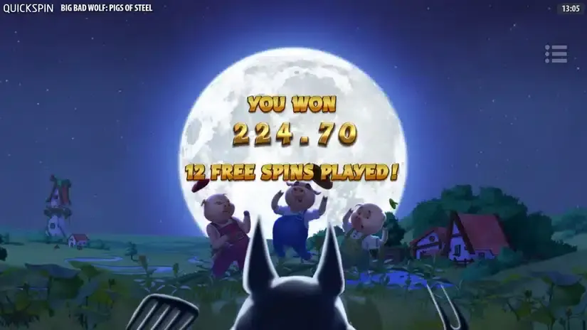 Big Bad Wolf: Pigs of Steel slot screenshot 6