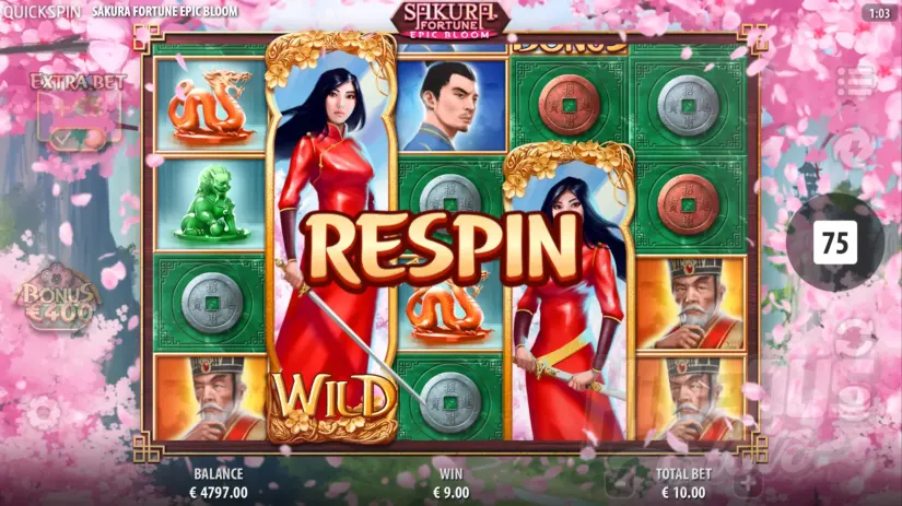 Sakura Fortune Epic Bloom slot screenshot 8
