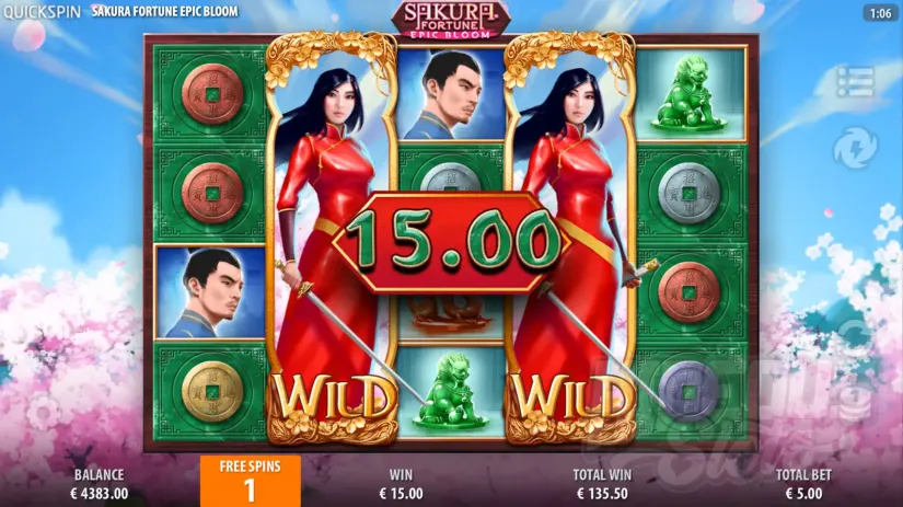 Sakura Fortune Epic Bloom slot screenshot 10