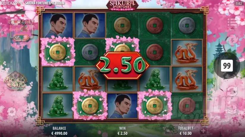 Sakura Fortune Epic Bloom slot screenshot 7