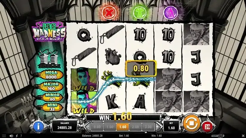 Lab of Madness It’s A-Wild! slot screenshot 3