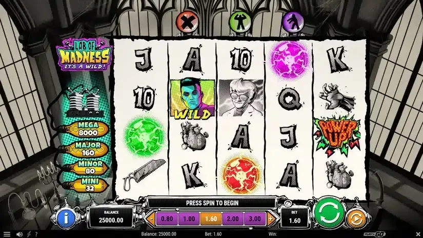 Lab of Madness It’s A-Wild! slot screenshot 