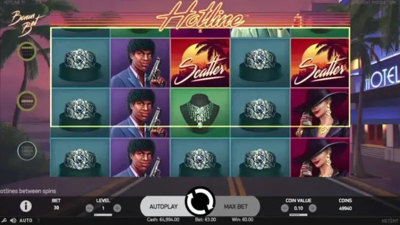 Hotline slot screenshot 