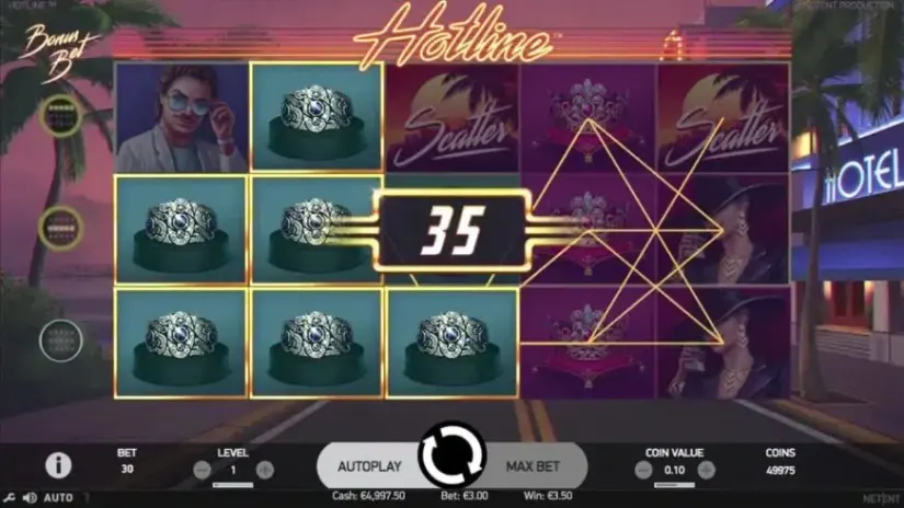 Hotline slot screenshot 2