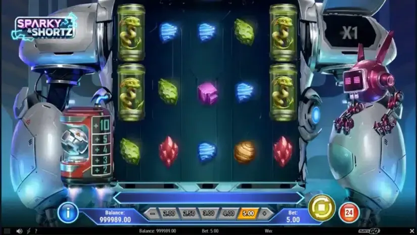 Sparky and Shortz slot screenshot 