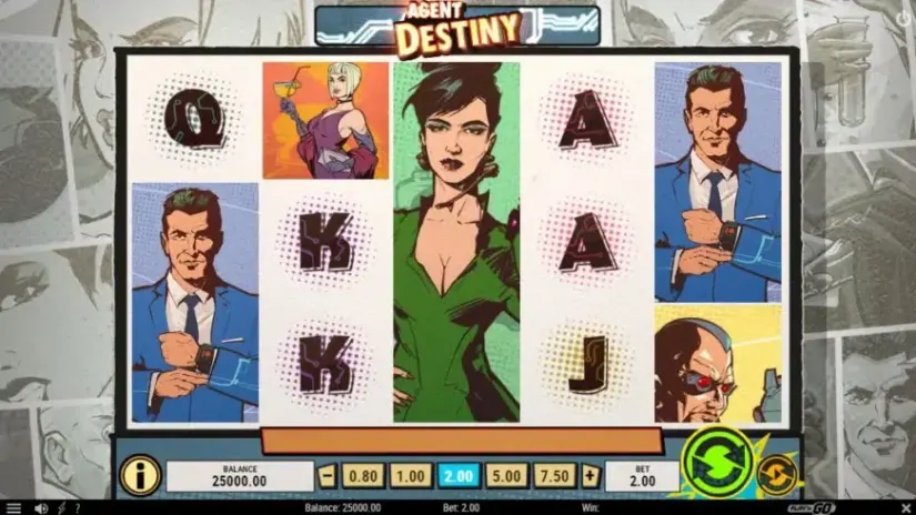 Agent Destiny slot screenshot 
