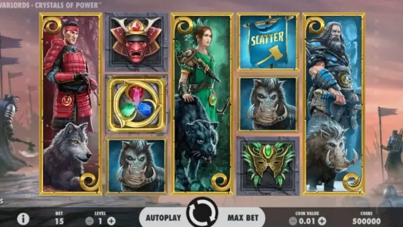 Warlords: Crystals of Power slot screenshot 2