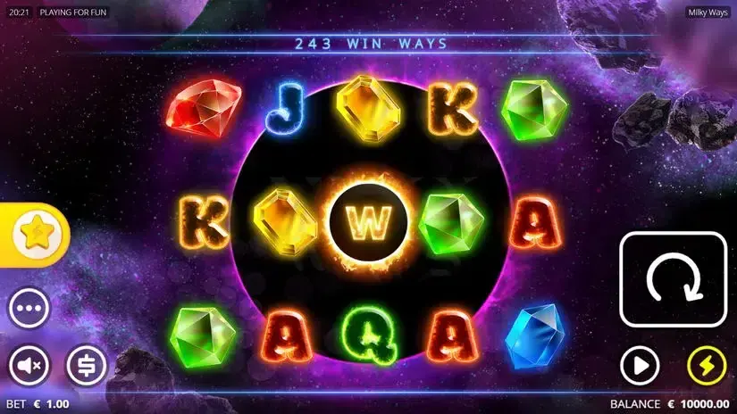 Milky Ways slot screenshot 
