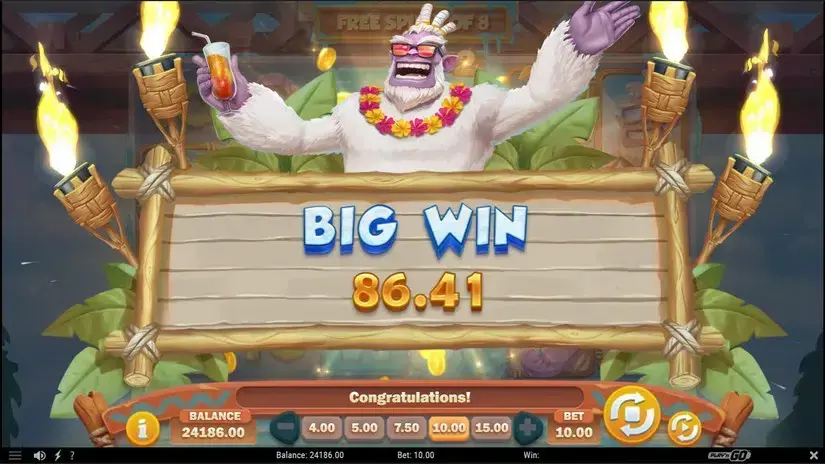 Hotel Yeti-Way slot screenshot 5