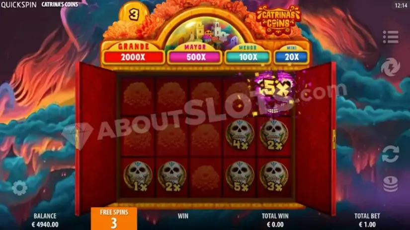 Catrina’s Coins slot screenshot 7