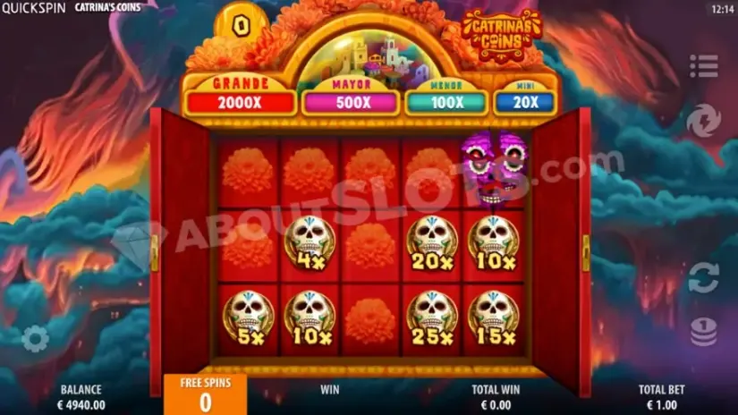 Catrina’s Coins slot screenshot 8