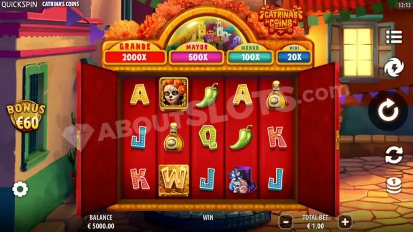 Catrina’s Coins slot screenshot 6