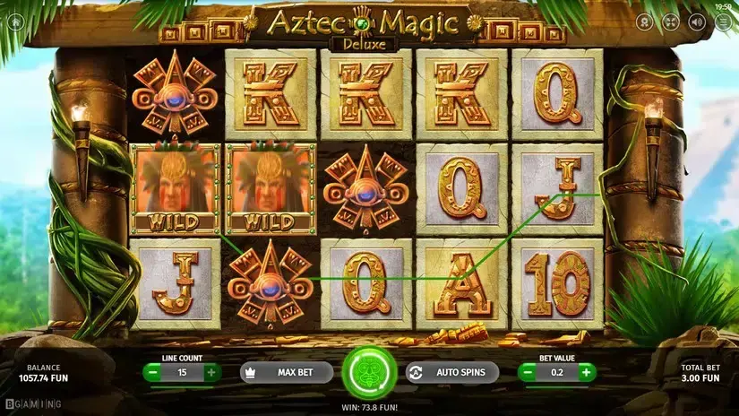 Aztec Magic Deluxe slot screenshot 4
