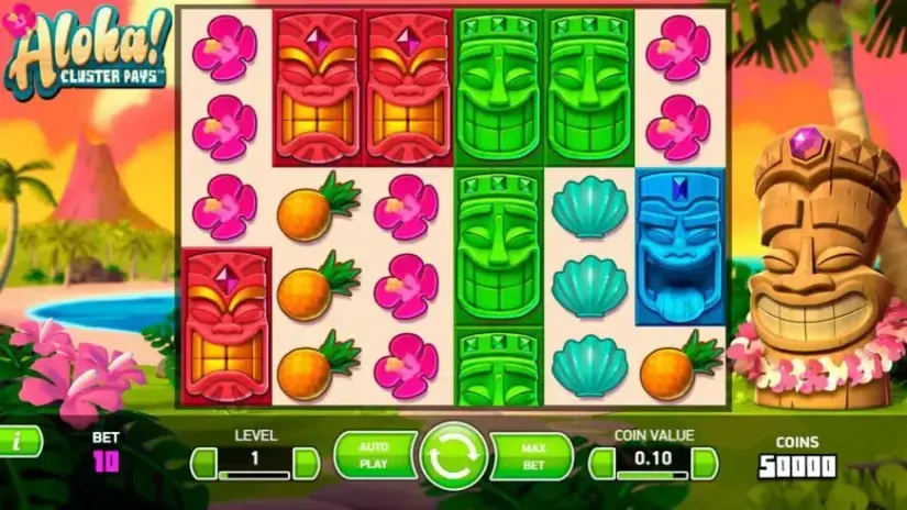 Aloha! Cluster Pays slot screenshot 