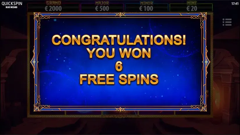Blue Wizard slot screenshot 4