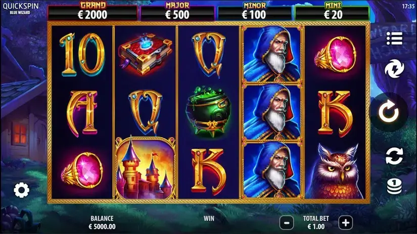 Blue Wizard slot screenshot 
