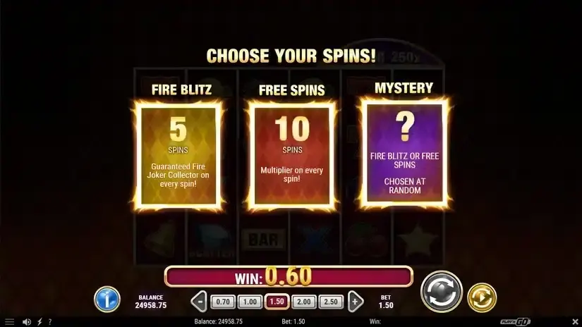 Fire Joker Blitz slot screenshot 3