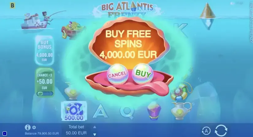 Big Atlantis Frenzy slot screenshot 9