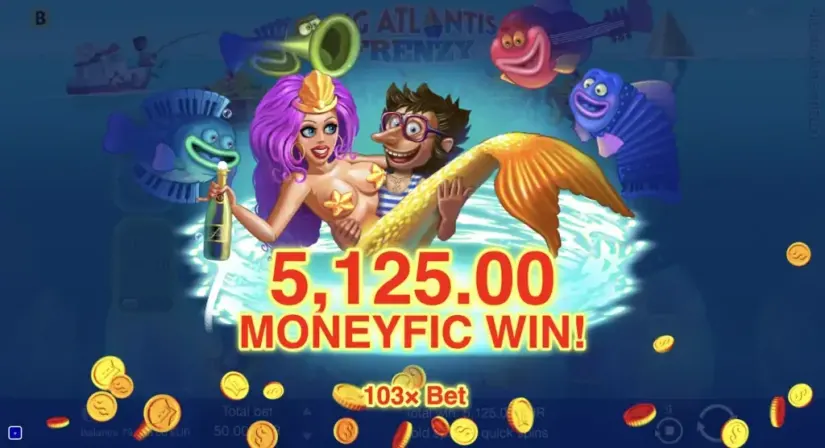 Big Atlantis Frenzy slot screenshot 8