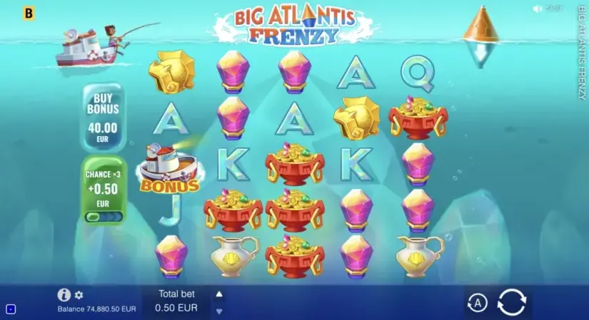 Big Atlantis Frenzy slot screenshot 7