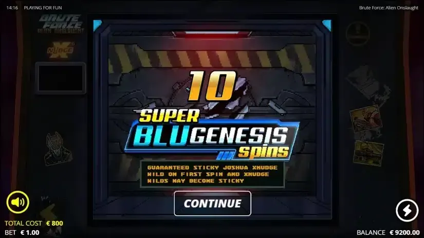 Brute Force Alien Onslaught slot screenshot 3