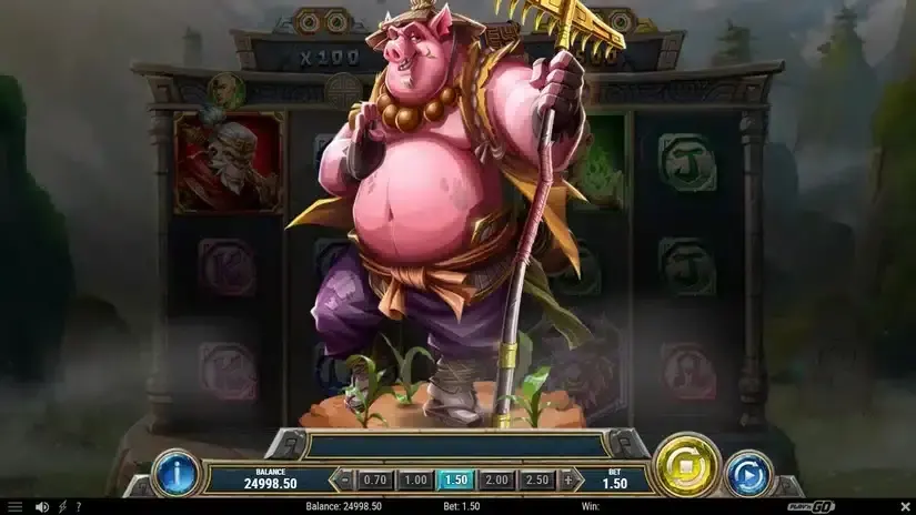Monkey: Battle for the Scrolls slot screenshot 2
