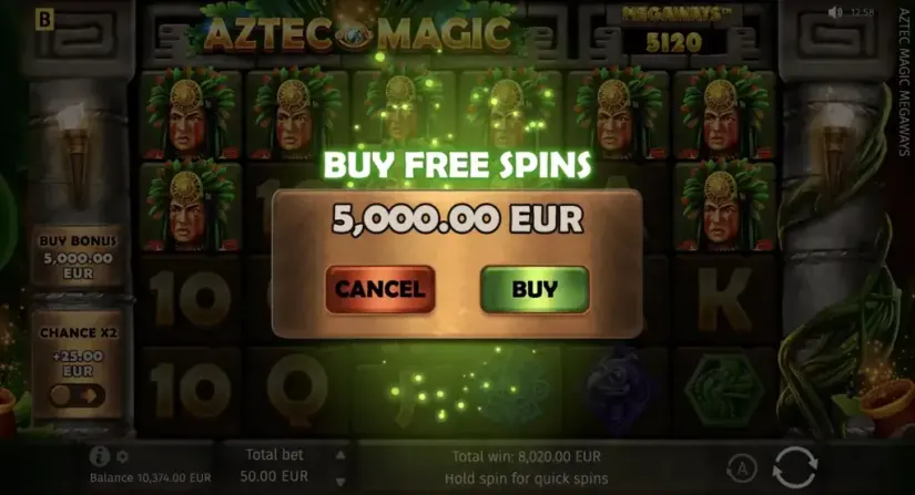 Aztec Magic Megaways slot screenshot 8