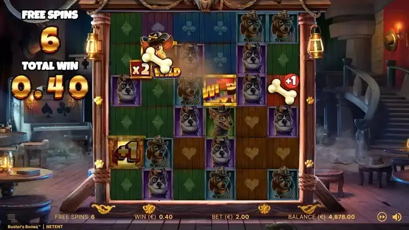 Buster’s Bones slot screenshot 4