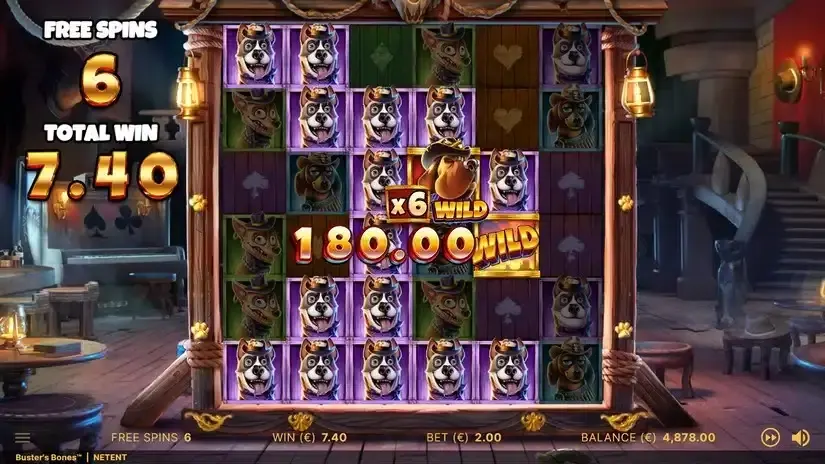 Buster’s Bones slot screenshot 5