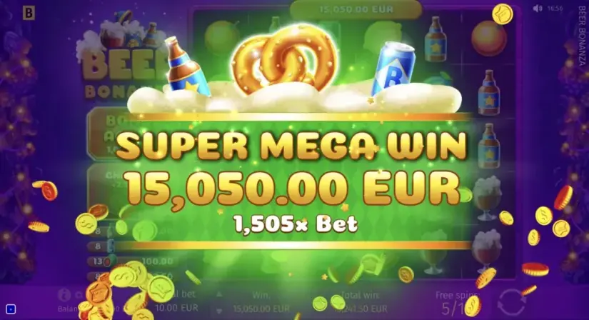 Beer Bonanza slot screenshot 7