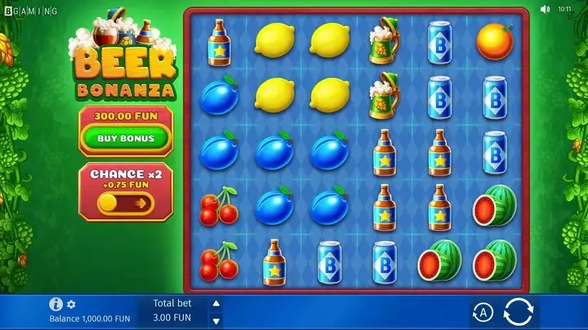 Beer Bonanza slot screenshot 