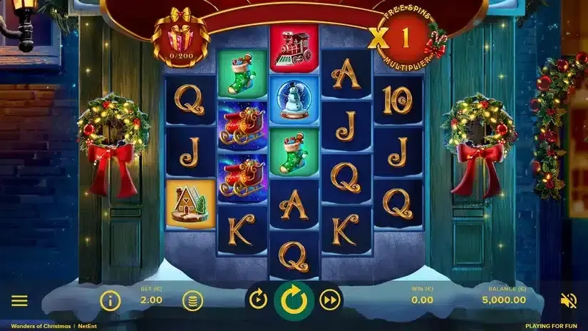 Wonders of Christmas slot screenshot 