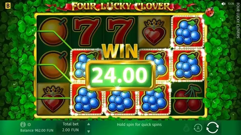 Four Lucky Clover slot screenshot 4