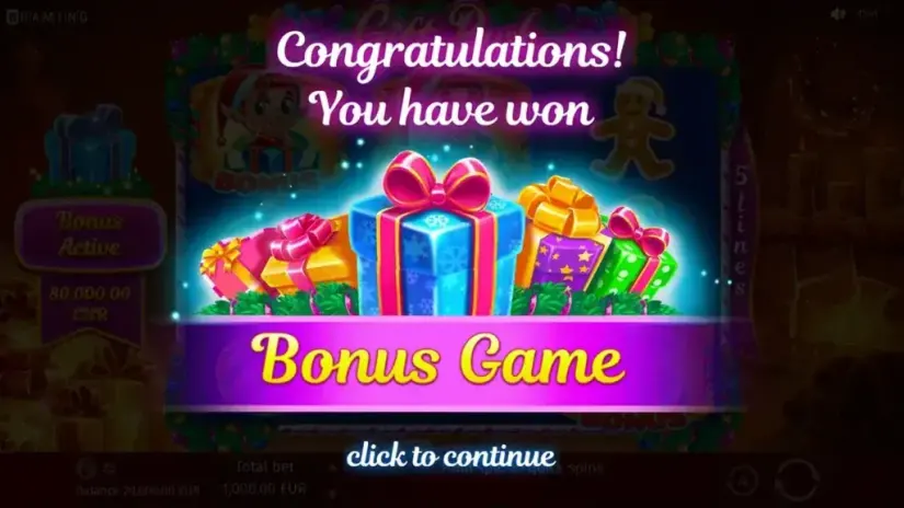 Gift Rush slot screenshot 2